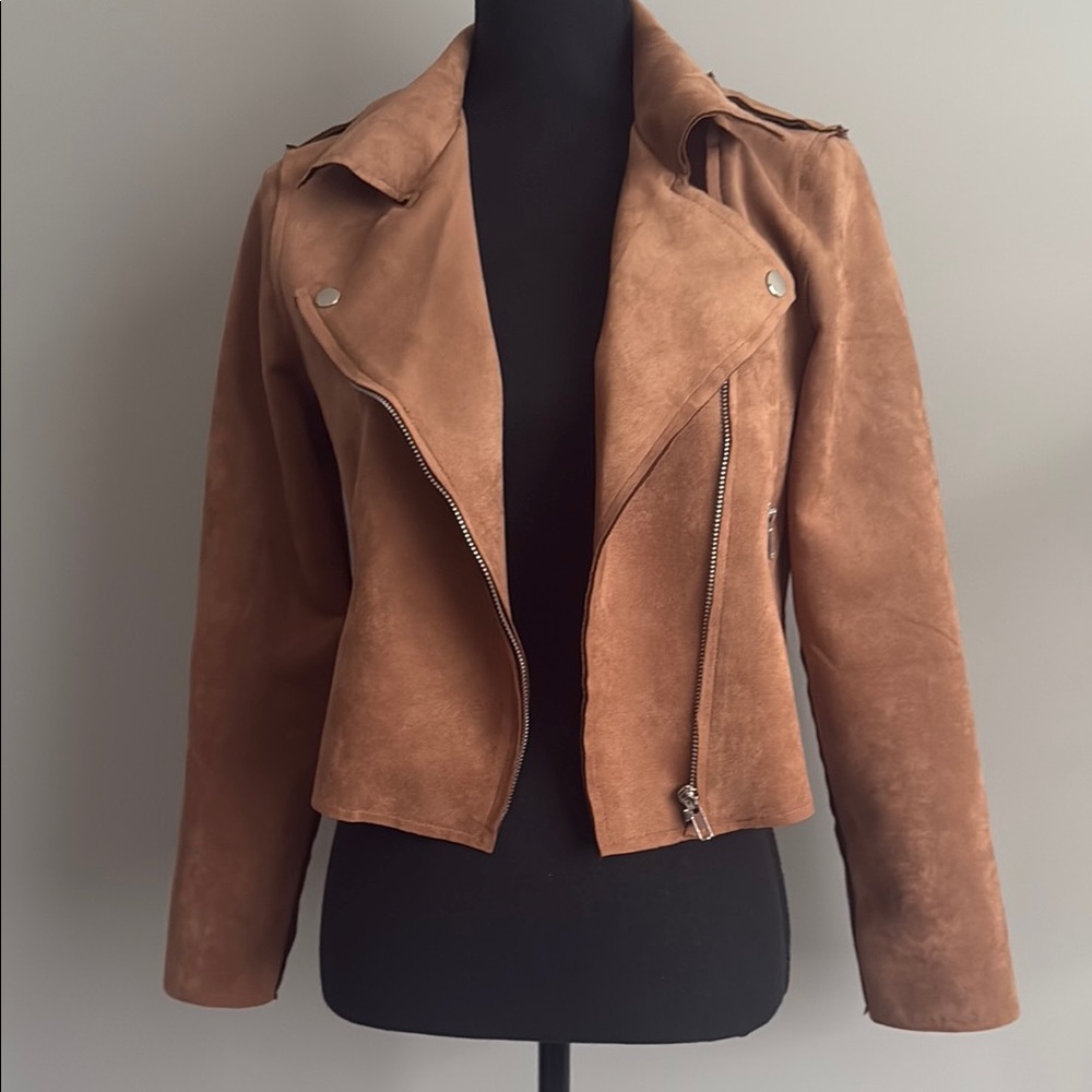 Women's Tan Suede Jacket